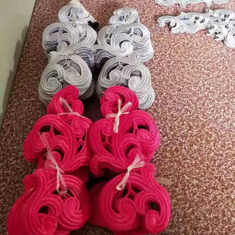 Customized Garment Accessories Pair Motifs Mirror Appliques and Trimmings