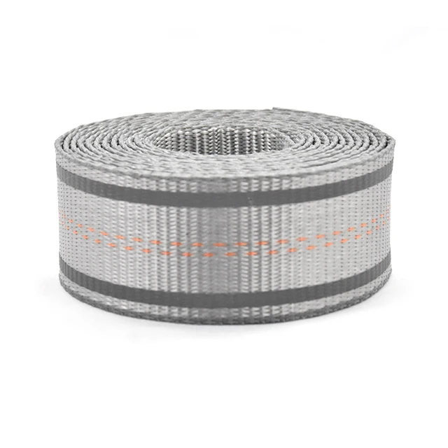 Yarn Reflective Custom Abrasive Cut-proof Edge Webbing Strap Customized Printed Logo Hot Sale High Tenacity Industrial Polyester