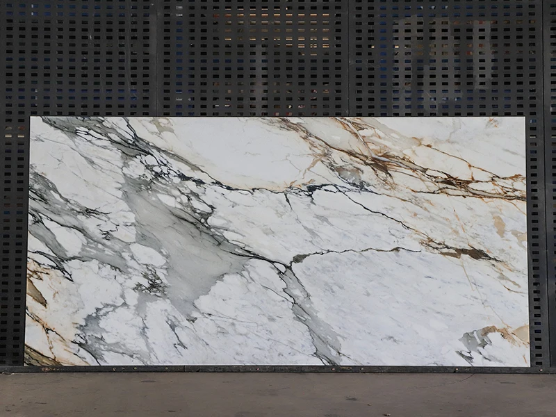 Big Size Floor Wall Tile Large Porcelain Slab Sintered Stone Polished Glazed Calcutta Gold Slabs Tile Sintered Stone Wall Panels