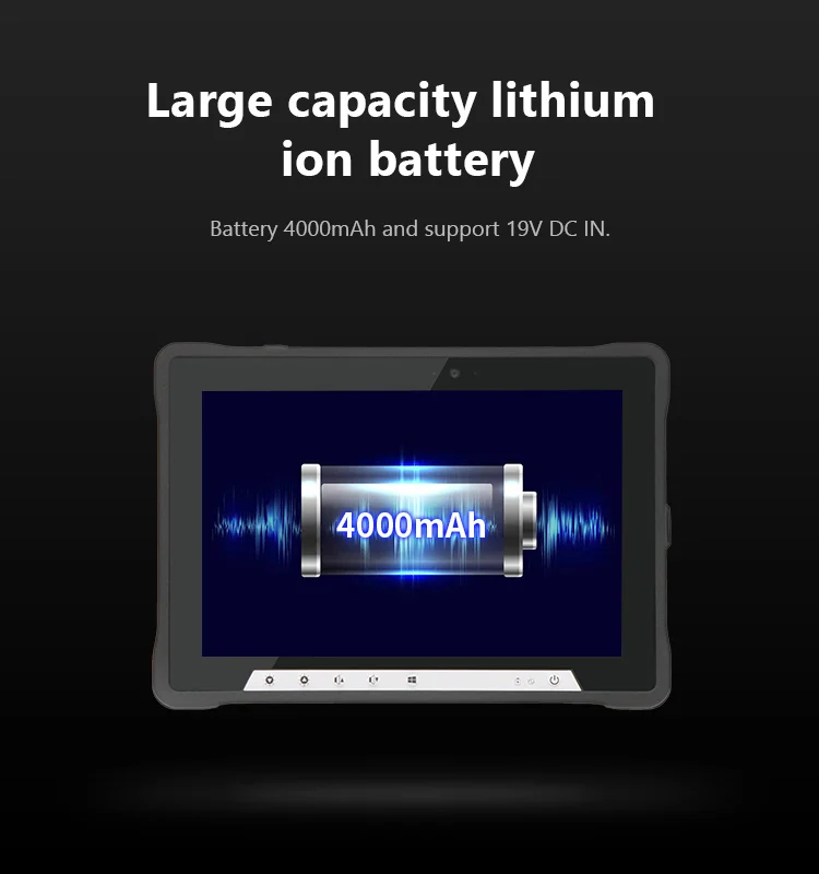 10 Inch Win 10  I3 I5 I7 Industrial Rugged Tablet PC Windows With WiFi BT GPS  Nfc Rfid Reader 1D 2D Barcode Scanner Fingerprint