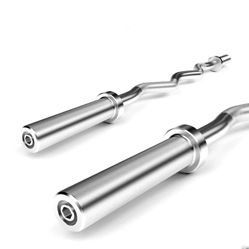 Commercial 47in Curl Barbell Bar Curved Bar For Home Exercise