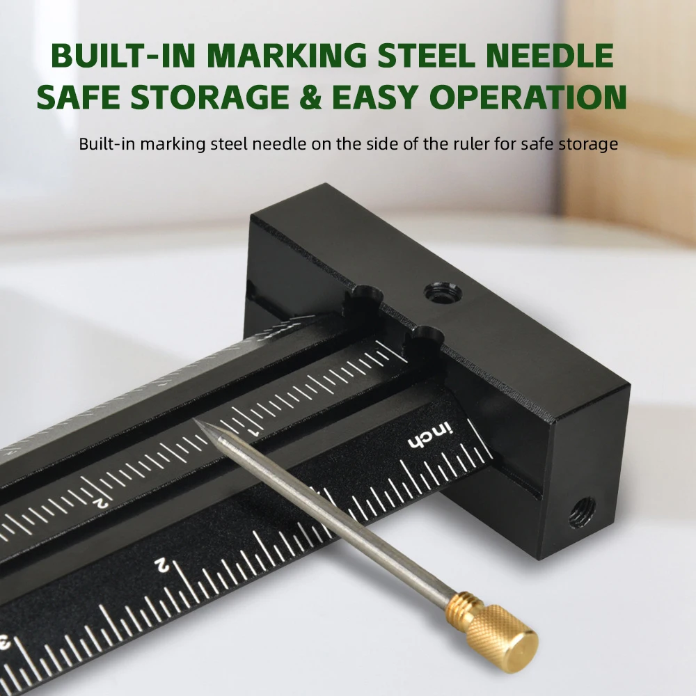 6inch/14inch Scribing Line t Square Ruler Aluminum Alloy T-type Measuring Rulers