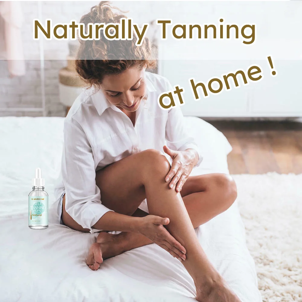 Natural Self Tanning Drops Bronze Skin Accelerator Solarium Sunless Tan Essence Liquid Self Tanner