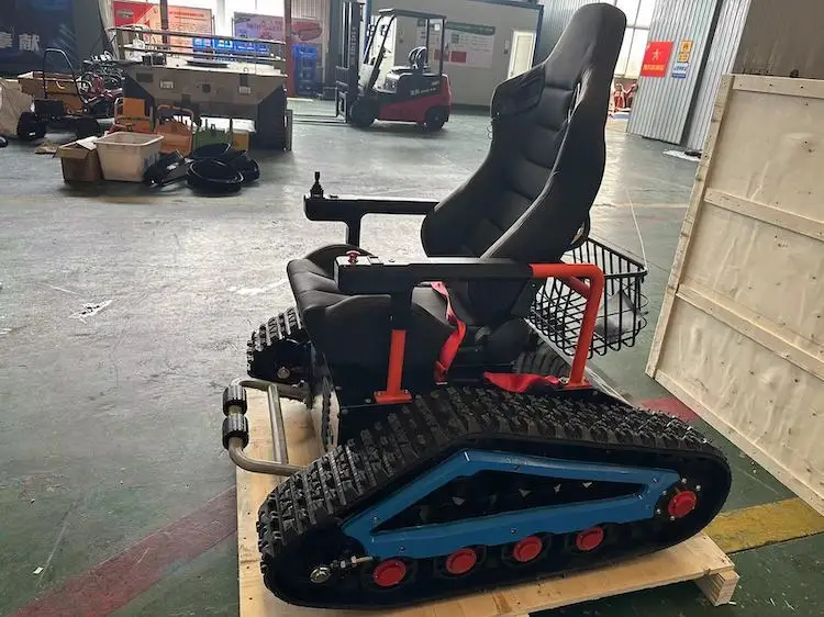 Snowblower rubber tracked chassis rubber crawler undercarriage rubber track triangle wheelchair