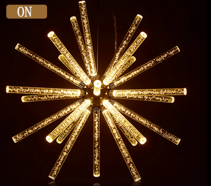 Nordic Style Bubble Crystal Ball Led Pendant Lamp Frosted AND Clear Drop Light Fixture for Living Room