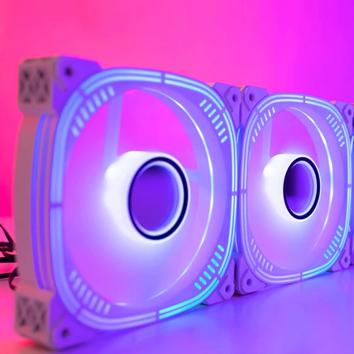 12v rgb fan Linglong fan in macaron color pc computer with rgb fans