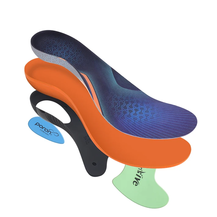 JOGHN Polyurethane Custom Basketball Comfort Insole 3.5cm Arch Support Insole Orthopedic Insole Orthotic