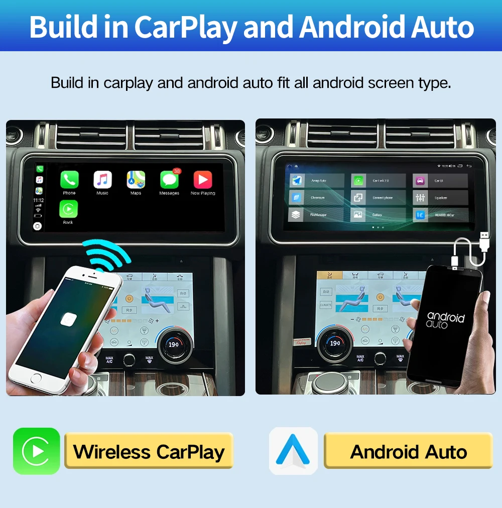 CKSD 12 3 дюймов 8 + 128 ГБ Android 13 автомобильный DVD-плеер Автомобильный экран для Range Rover Land Vogue с беспроводной Carplay Harman