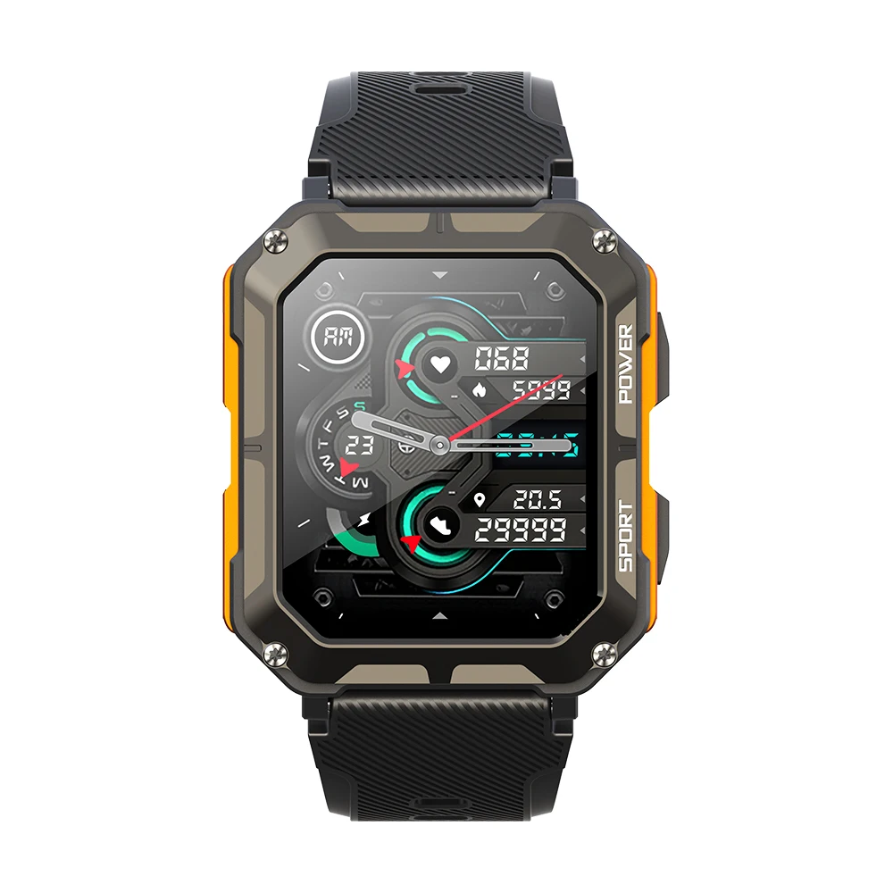 Factory C20pro Smartwatch 1.83 Inch Sport 5atm IP68 Inteligentny Zegarek Mejor Men Militarying Level C 20 C20 Pro Smart Watch