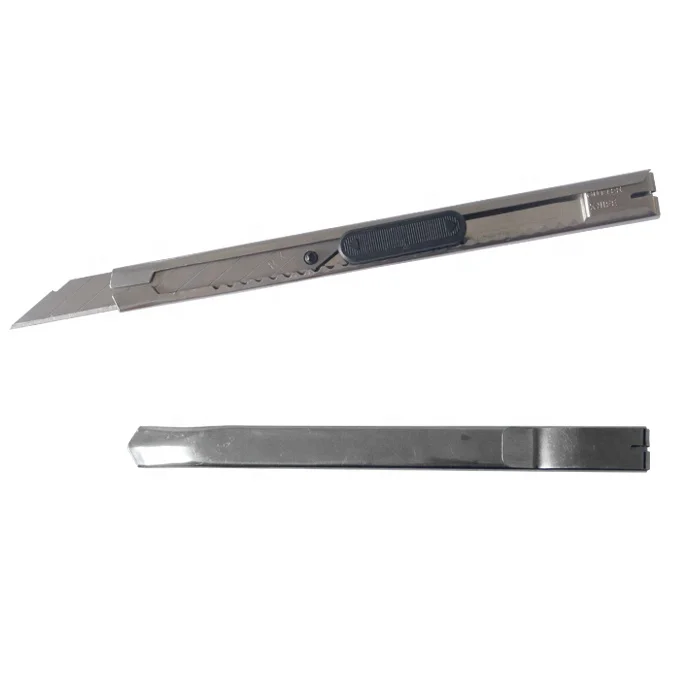 Выдвижной самоблокирующийся маленький металлический нож для самостоятельного использования