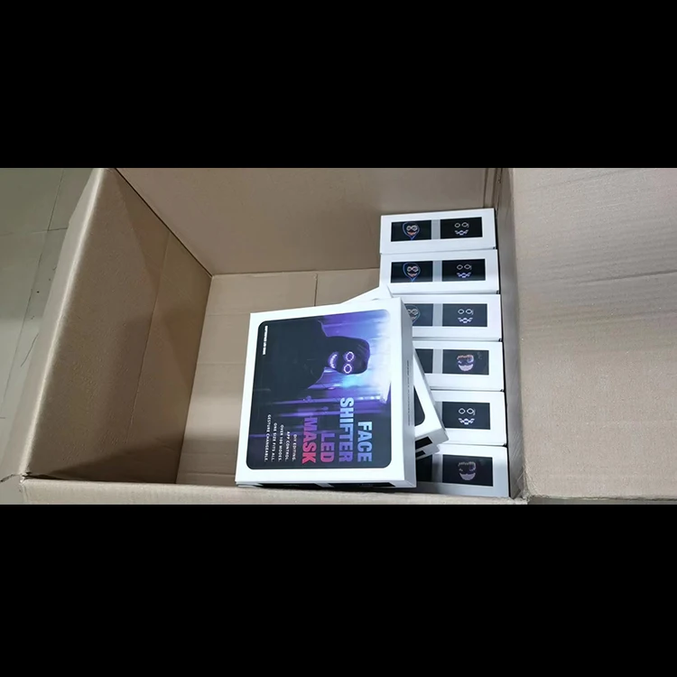 Самая крутая светодиодная маска для Хэллоуина APP 2022 с программируемым Bluetooth-совместимым костюмом косплея вечеринки маскарада подсветкой