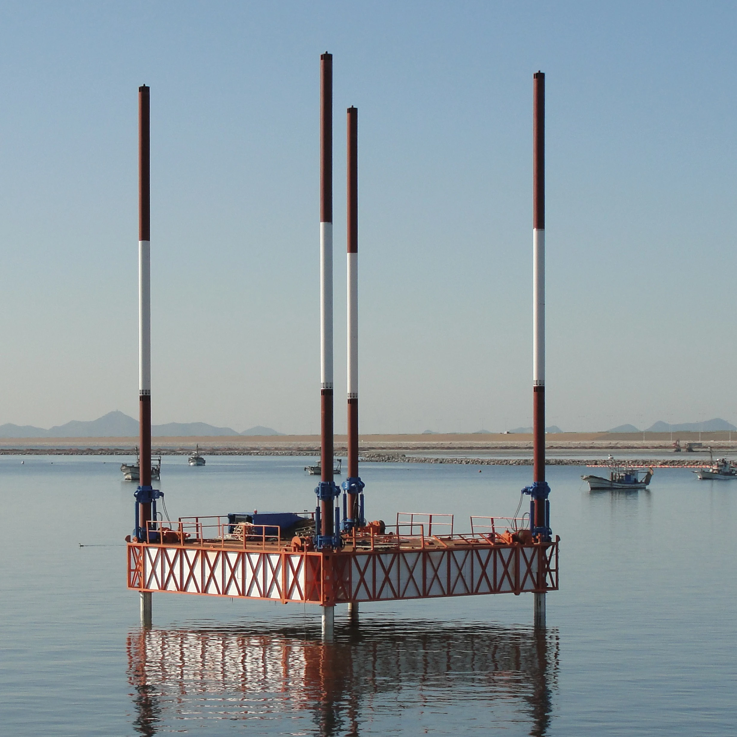 Hydraulic Modular Geotechnical Engineering Aluminum Offshore Ship Work Boat 1000t Barge