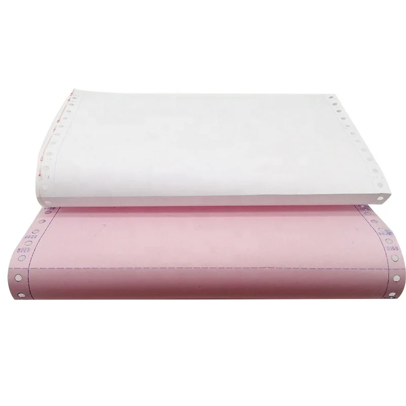
100% Virgin Wood Pulp Good Printing Factory Cheap Price 241mm Computer Copy Paper Carbonless Copy Paper 