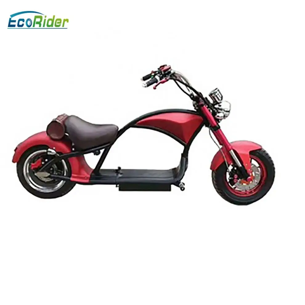 
EcoRider E5-5 19 Inch 2000W 2 Wheel Electric Citycoco 60V Motorcycle for Adults with Lithium Battery 