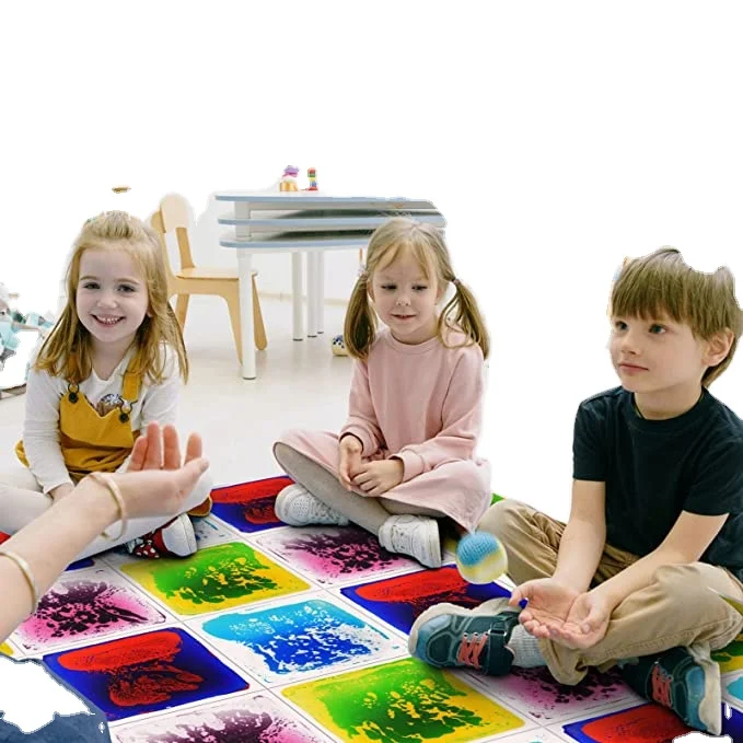 Educational Products Nontoxic Sensory Liquid Floor Tile Special Needs Sensory Mat Training Equipment For Autistic Children