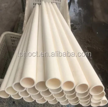 99.7%Al2O3 Ceramic Round Single Bore Alumina protection Tubes