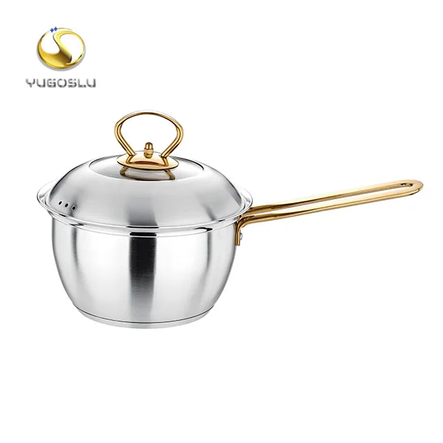 home appliance 2L 22cm SS304 Stainless Steel overflow prevention cooking milk pot with bakelite handle