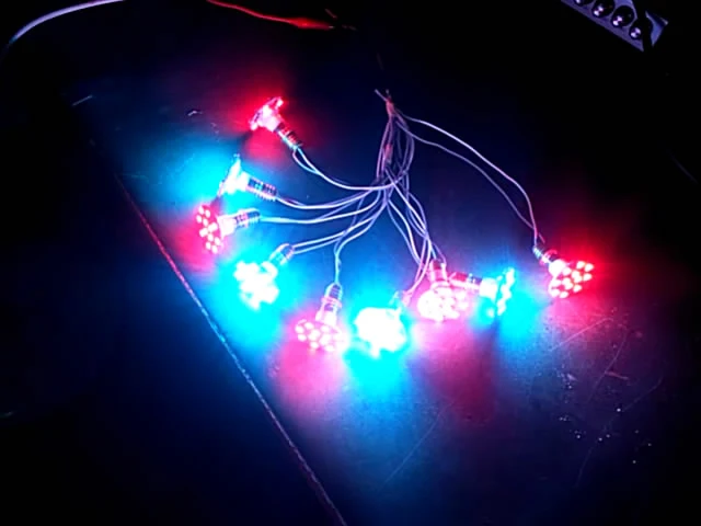 28mm Auto Program LED Bulb E10 AC24V RGB Fairground Cabochon Carousel Pixel Lights Changeable Color