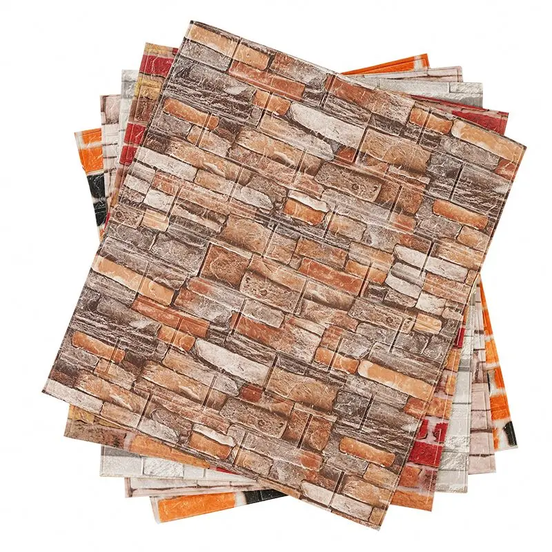 DIY Self Adhesive Brick Wall Paperwall Stickertion 3D Modern Waterproof Wallpaper for Kitchen Kitchen Sticker 3D Model Design