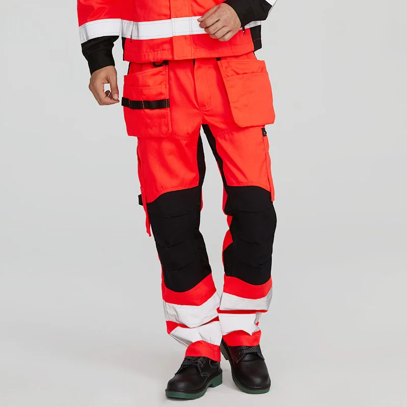 wholesale customized high visibility uniform FR electrical suit construction clothing mining safety workwear for men