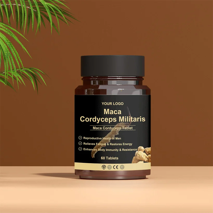 Частная торговая марка экстракт Кордицепса милитари порошок Maca HealthMaca корневая капсула восстанавливает энергию для мужчин избавляет от усталости
