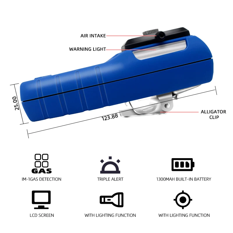 Portable 4 in 1 multi gas leak detector Monitor,Make sure your family and house is protected,Multi-gas detectors test equipment