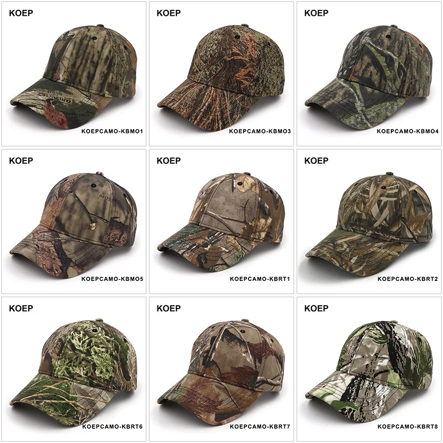 Outdoor Camouflage Jungle Casquette Sublimation Camo Pattern Hat Fishing Sport Baseball Caps