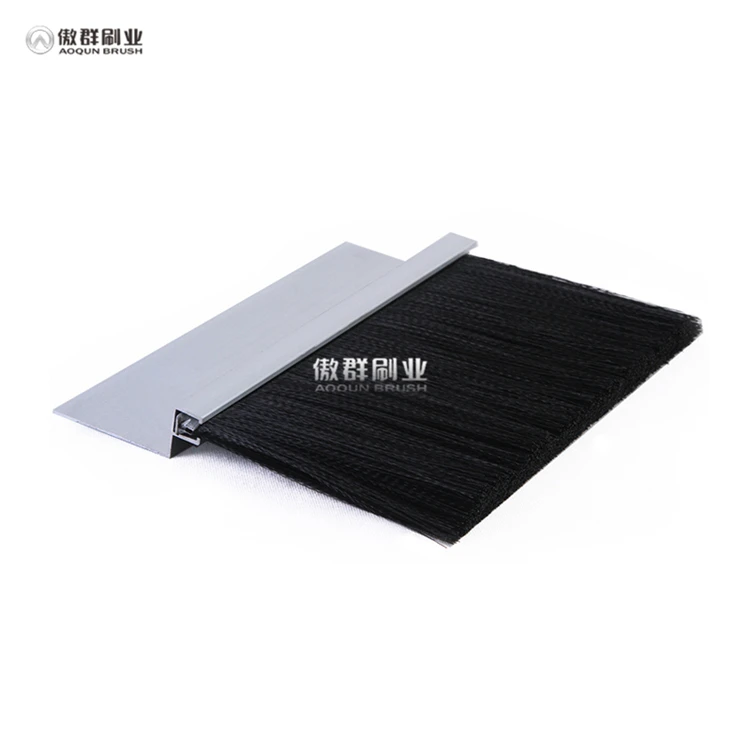 Factory Customized Standard Bristle Length Dust Proof Aluminium Door Nylon Brush Strip