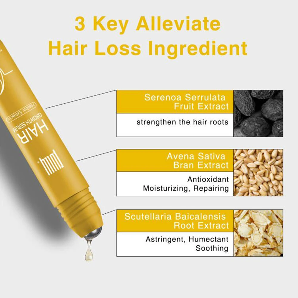FULLY Private Label Natural Organic Anti Loss Regrowth Treatment Scalp Ginger Hair Growth Oil Serum