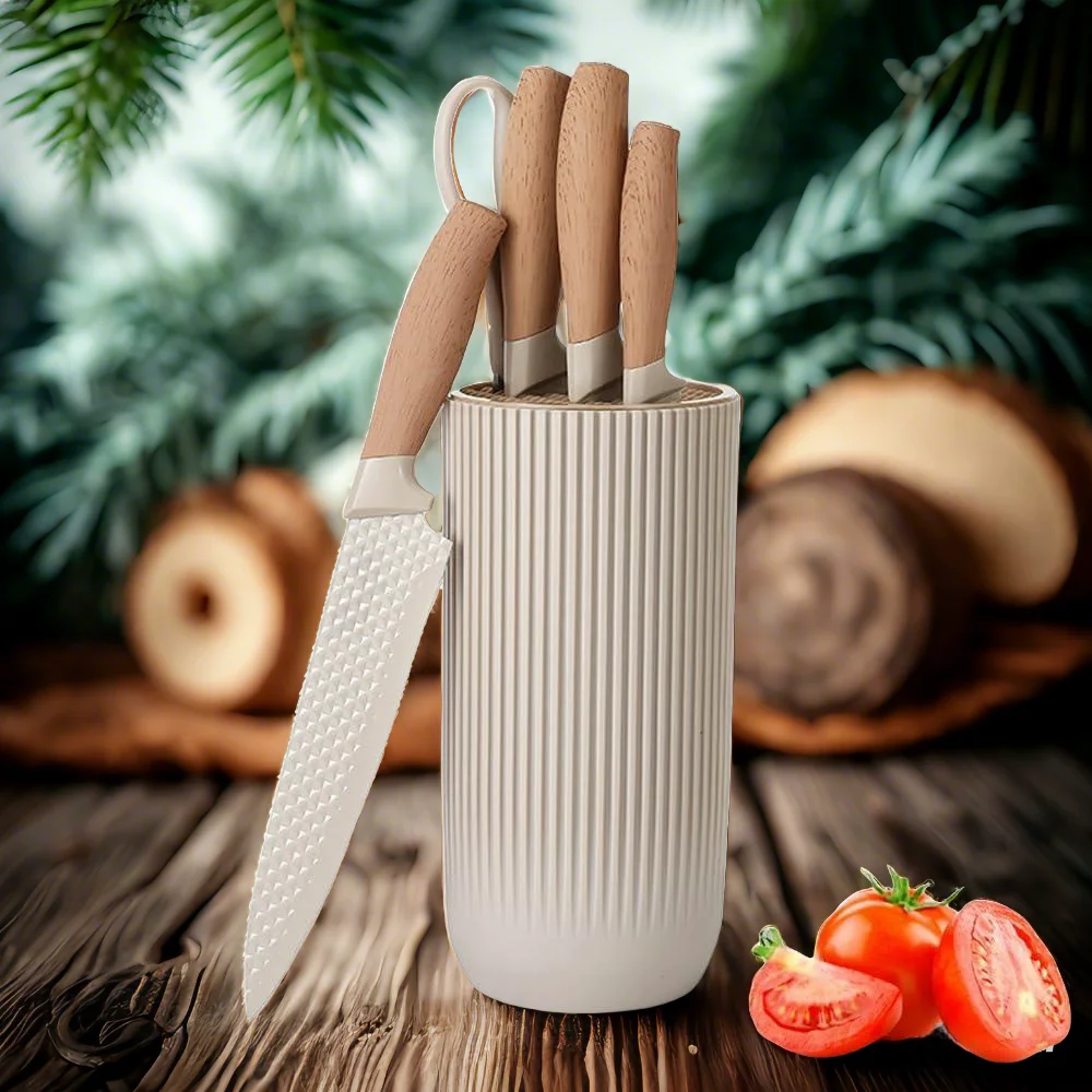 6-Pieces Stainless Steel Knife Set Cooking Knife for Home Restaurant Kitchen Knife Set