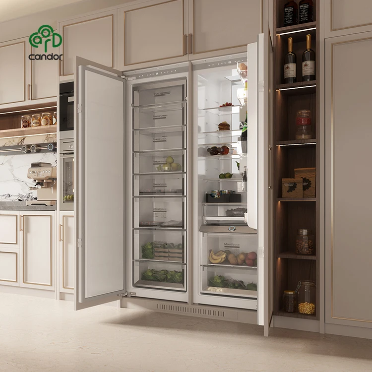 Drawer fridge built-in cabinet refrigerator combined fridge with freezer, whole house decor built in fridge for kitchen
