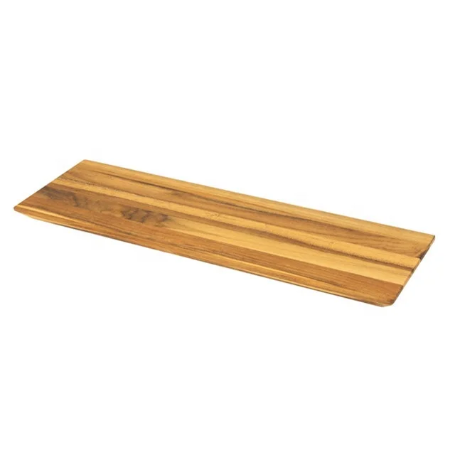 
Custom made double-sided designed mini solid blank food grade teak wood kitchen home chopping blocks cutting board 