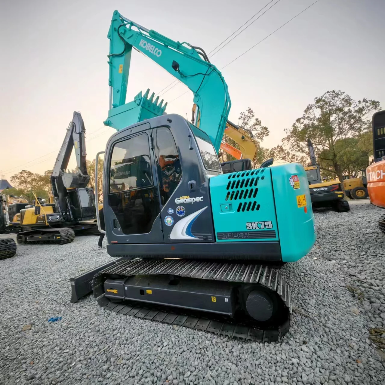 Оригинальный экскаватор Kobelco Sk75 Sk60 Sk55 Janpan мини Подержанный гидравлический гусеничный 7 тонн б/у