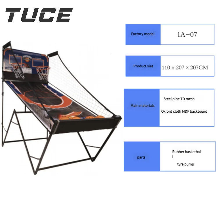 Indoor Pair Games Leisure Electronic Shooting Machine Automatic Scoring Basketball Stand Folding Basketball Machine