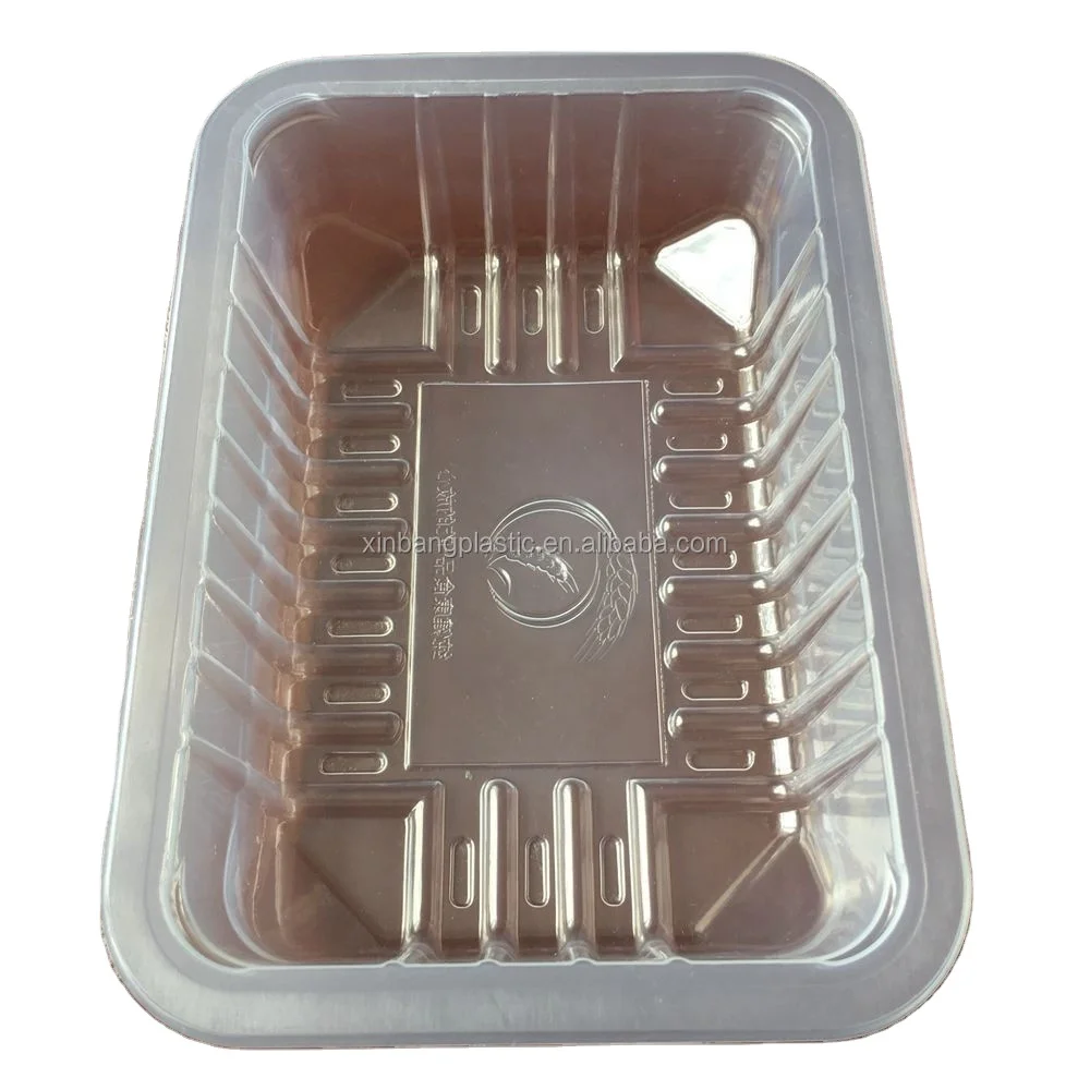 Frozen Fresh Meat Plastic Packaging Tray Durable Boxes for Storage and Display
