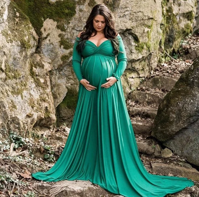
New arrival Hot sale Maternity Clothing Gown Dresses For Photography Sexy Pregnancy Pregnant Maternity Photo Shoot Dresses Props 