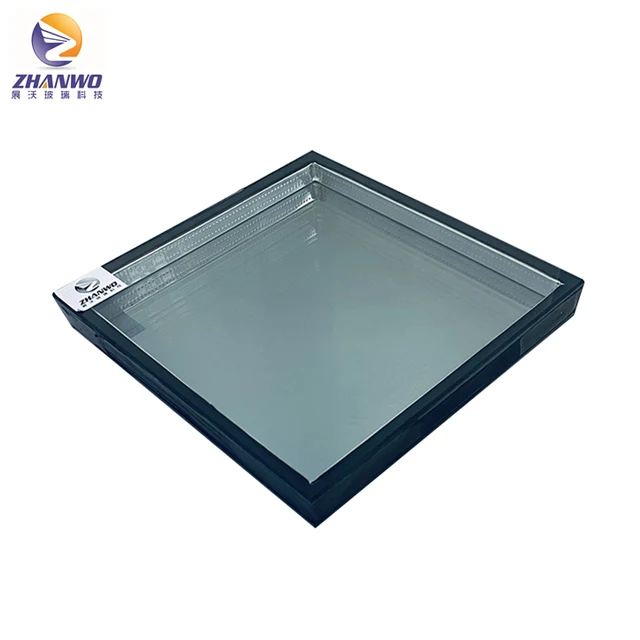 6mm light blue low-e hard coat+12A+6mm clear tempered insulated glass for skylight windows doors curtain wall with good price