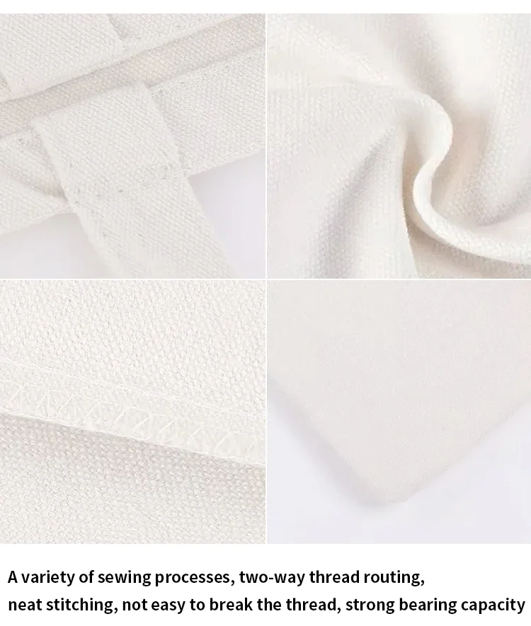 Heavy Duty Black Wholesale Cotton Canvas Heavy Thick Tote Bag For Shopping Tote Beige Large Canvas Grocery Bags For Daily Use