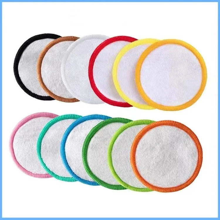 Super Soft Customized Bamboo Cotton Washable Facial Pads Facial Reusable Makeup Remover Pads