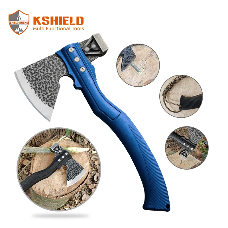 
New Amazon 8ft Fire Axe 3CR13 Fiberglass Handle Camping Tool Camping Axe 