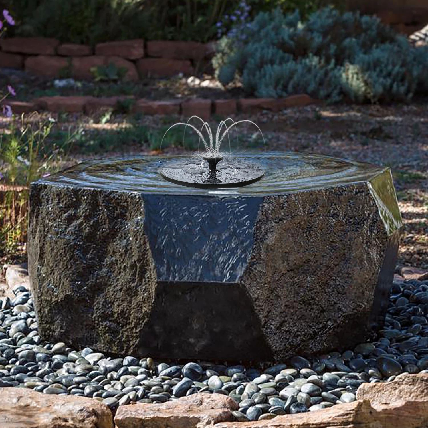 solar floating fountain with 6 nozzles Solar Powered Micro Pump Solar Powered Water Fountain   Outdoor Bird Bath Fountain