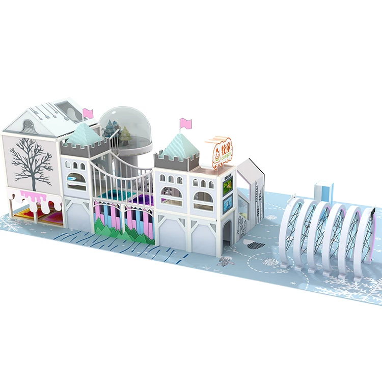 Cowboy Design Commercial Children Playground Games Baby Slide Indoor Amusement Equipment modular Sweets House Series