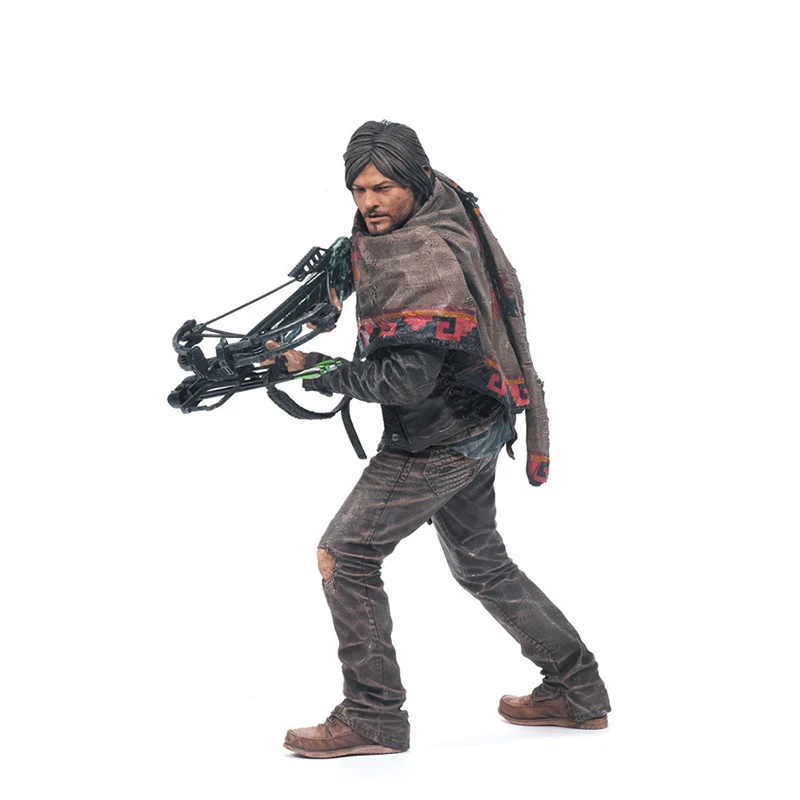 The Walking Dead Daryl Dixon With Crossbow Action Figure Collection Model Toys Vinyl Figurine Doll Gift