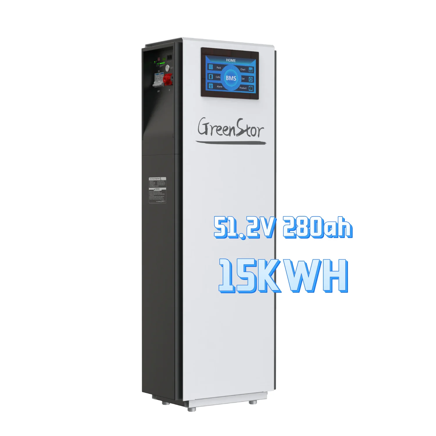 Hot Sale Stock 15Kwh 280Ah 30Kwh 560Ah 45Kwh 840Ah Vertical Mounted 51.2V Lifepo4 Lithium Batteries For Home Solar System