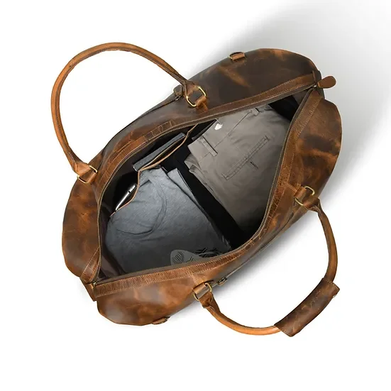 Large Luxury Designer Leather Duffle Bag Famous Brands Gym Bag for Ladies Stylish Travel Bags with Free Sample