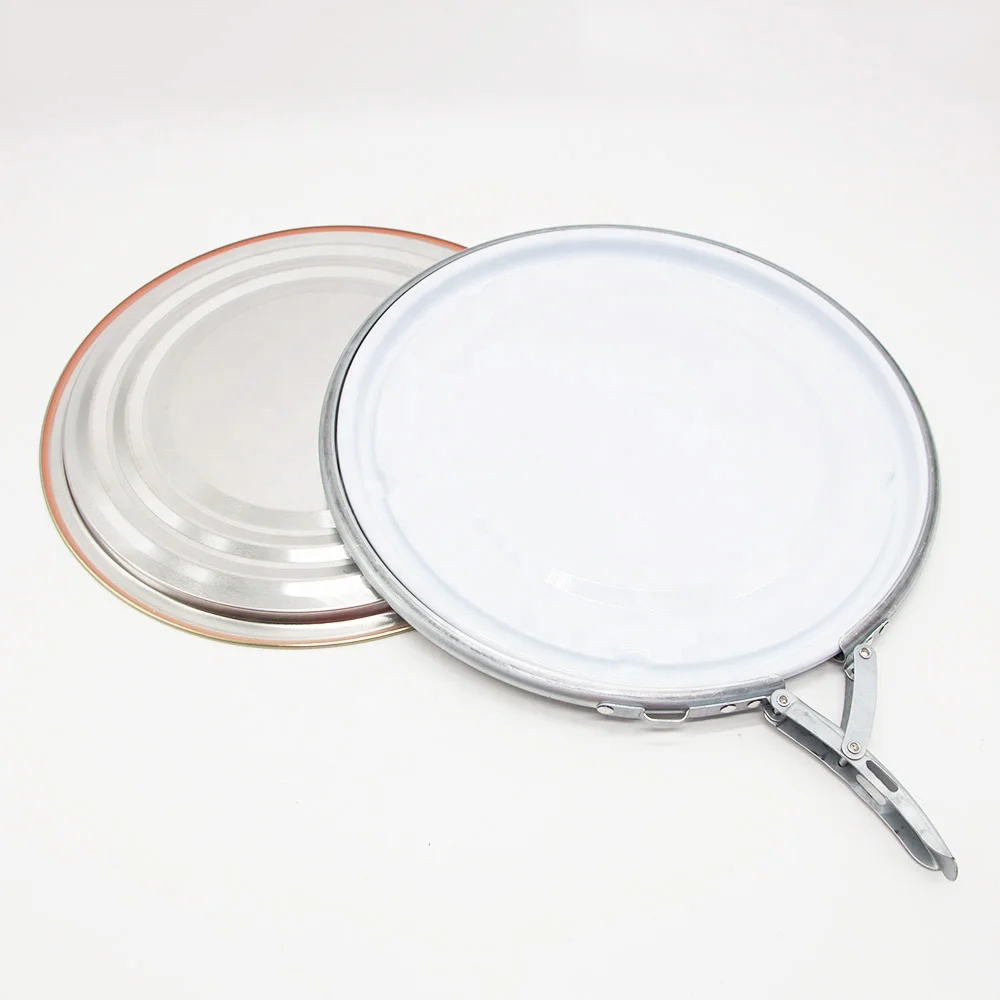 20L metal paint pail coating cap lacquer pail cover tinplate fully sealed drum lock ring lid
