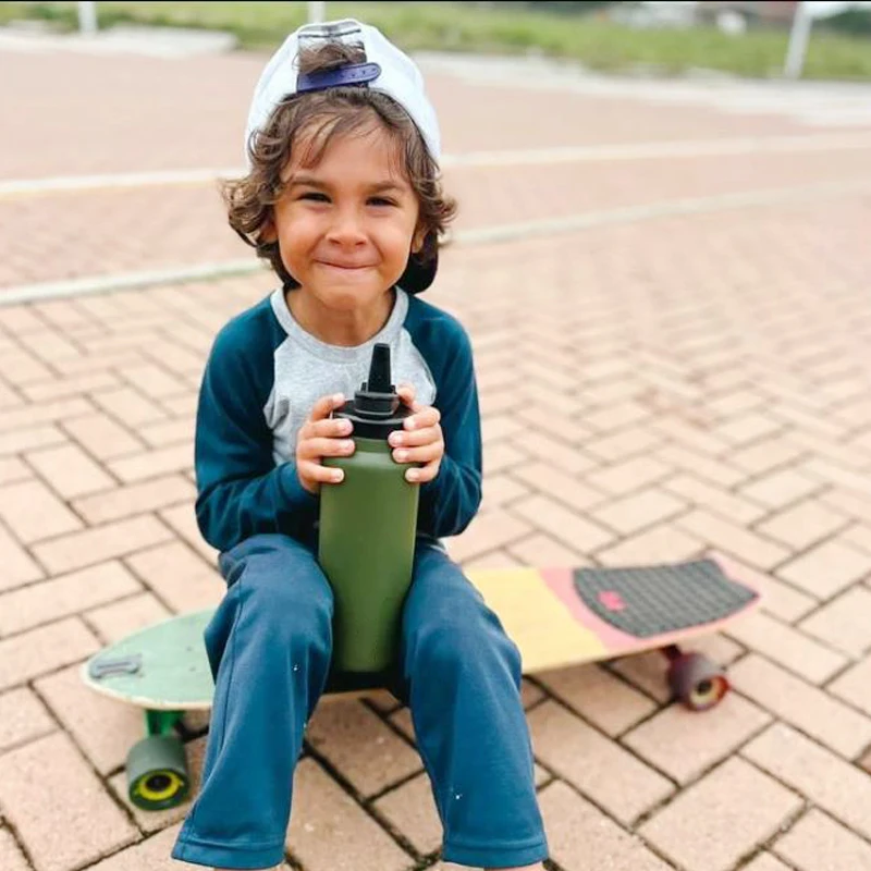 Wholesale Best Seller Dishwasher Safe Wide Mouth Double Wall Custom Stainless Steel Insulated Vacuum Water Bottle with Straw Lid