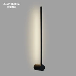 Indoor Hotel Home Decor Wall Led Sconce Black And Gold Bedside Mounted Lamps Fixture Minimalist Modern Wall Lights