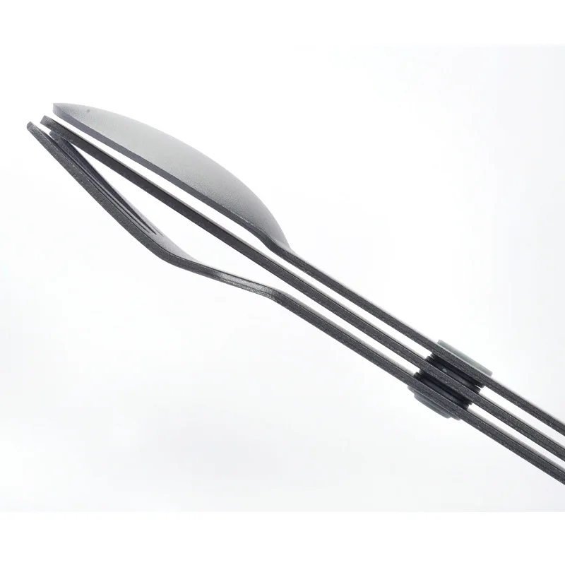 Magware Outdoor Camping Set Portable Three-Piece Magnetic Aluminum Alloy Knife Fork Spoon Flatware for Travel