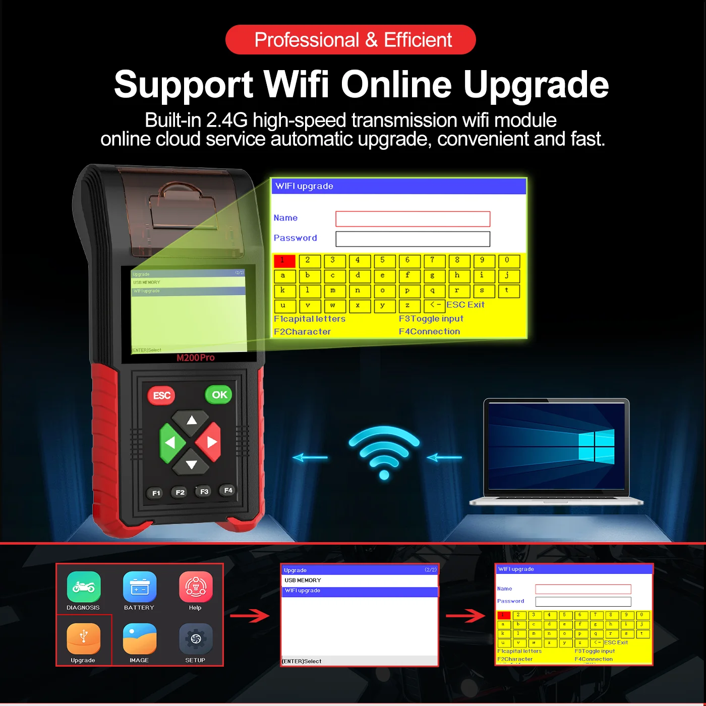 JDiag M200Pro Motorcycle Diagnostic Tool handheld Motorcycle Scanner Tool for HONDA SYM YAMAHA SUZUKI JDiagM200 pro